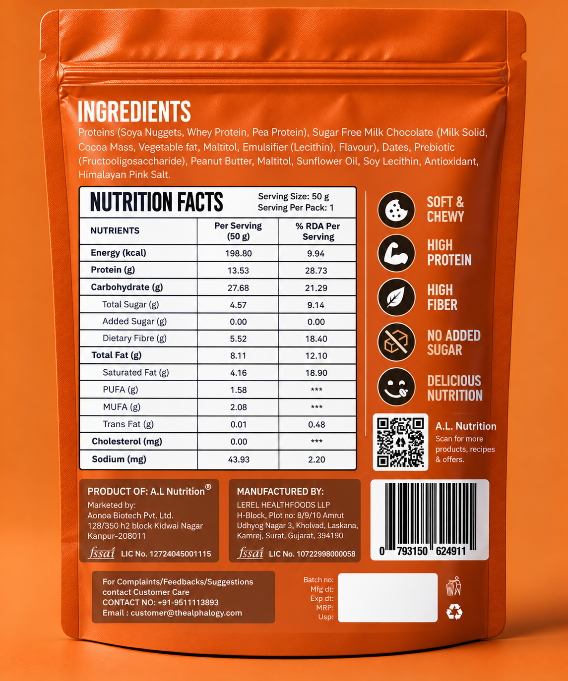 A.L. Nutrition Protein Cookies