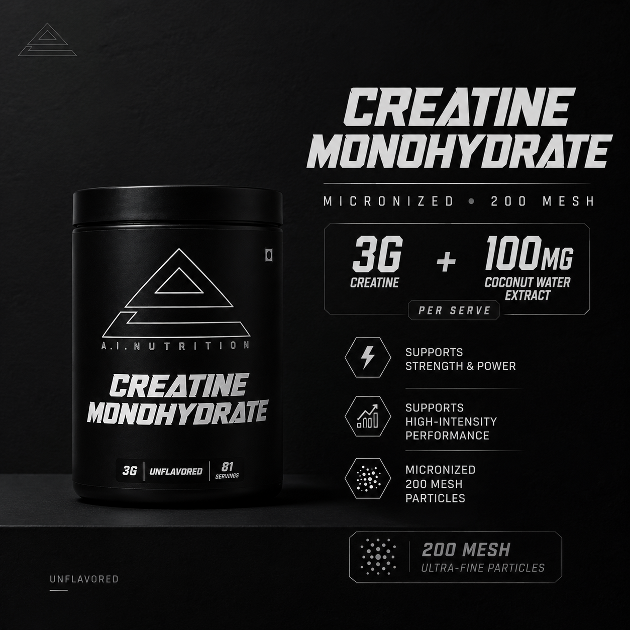 AL Nutrition's CREATINE MONOHYDRATE