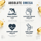 A.L. Nutrition Absolute Omega – 1000mg Fish Oil (EPA+DHA) | 60 Softgels