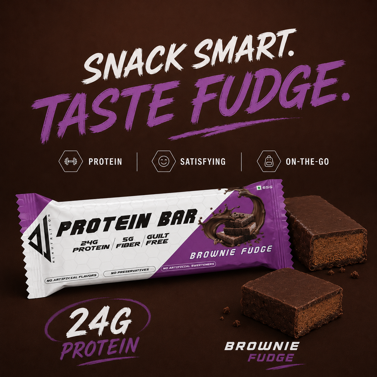 A.L. Nutrition’s Brownie Fudge Protein Bar