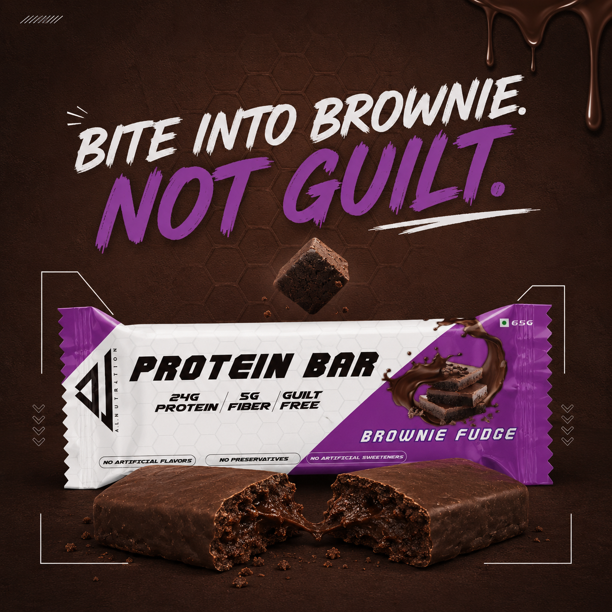 A.L. Nutrition’s Brownie Fudge Protein Bar