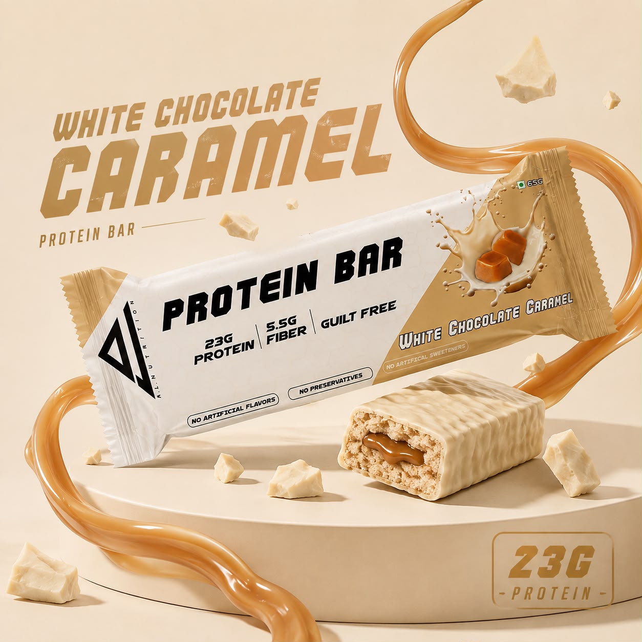A.L. Nutrition’s White Chocolate Protein Bar