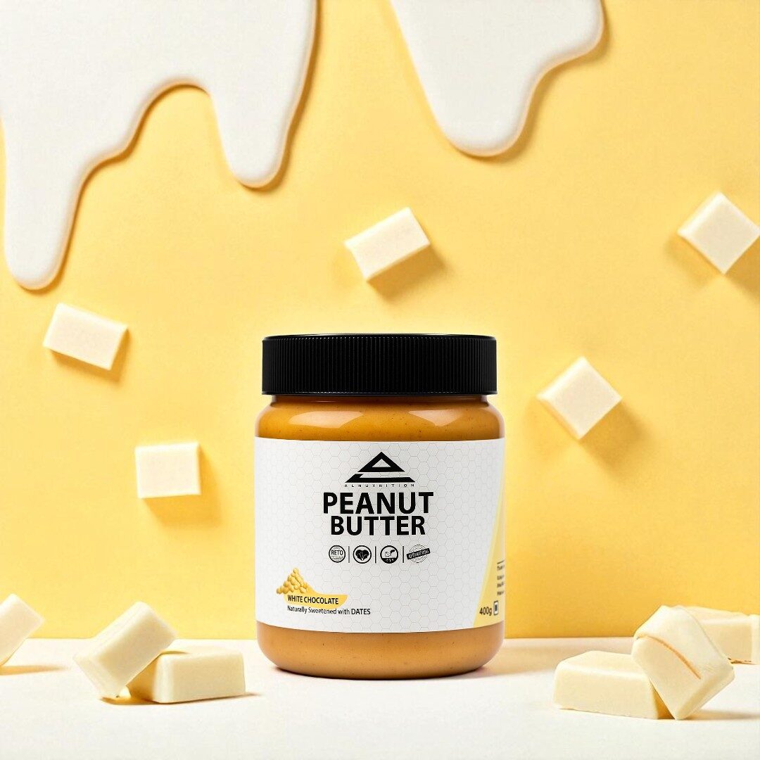 White Chocolate Peanut Butter Sweetened with Dates 400gm